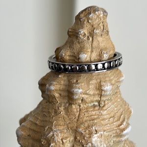 Sterling Silver Dot Patterned Band